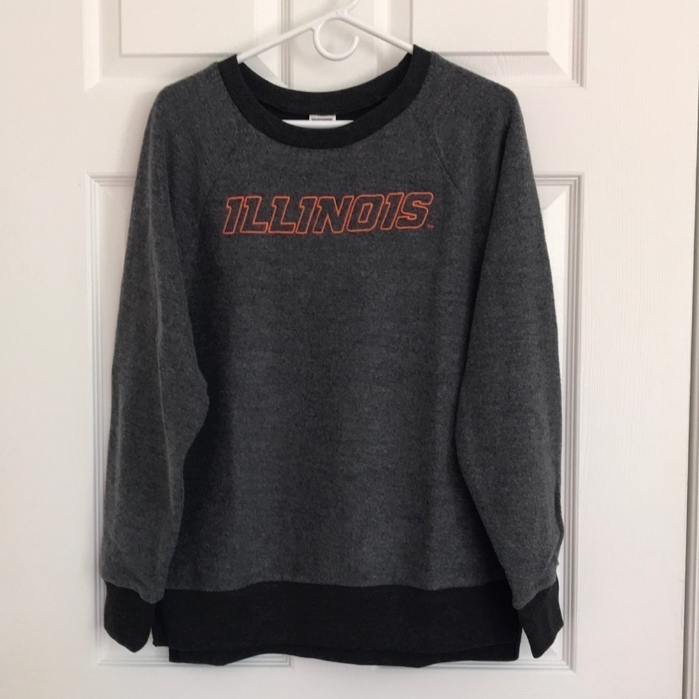 💖PINK Victorias Secret Collegiate Pullover University of Illinois Soft Material